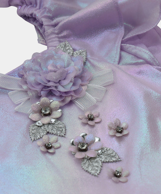Tiny Girl Lavender Shimmer Girls Frock
