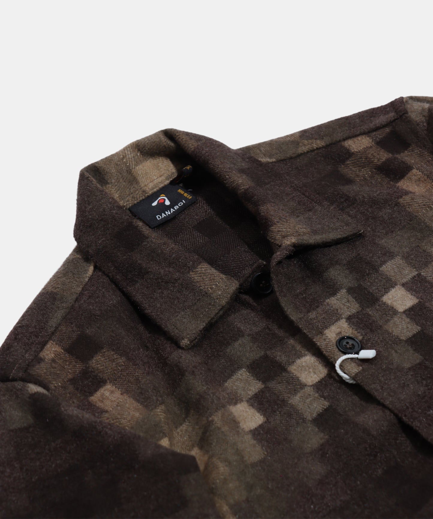 Danaboi Pixel Fade Button-Down Boys Shirt