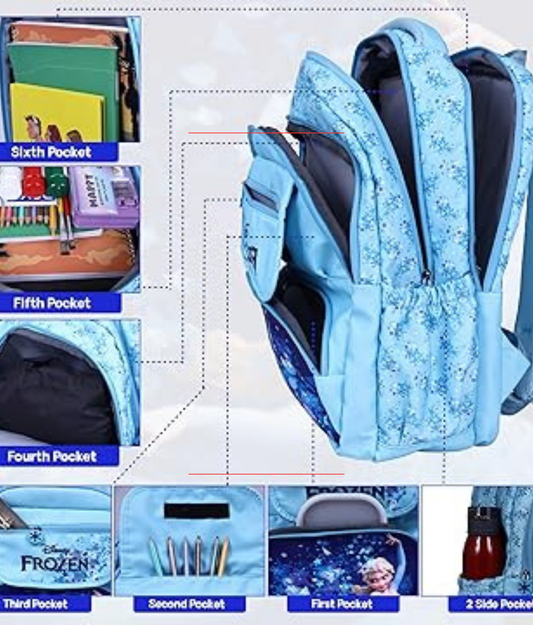 Karston Light Blue Elsa Frozen Kids Backpack