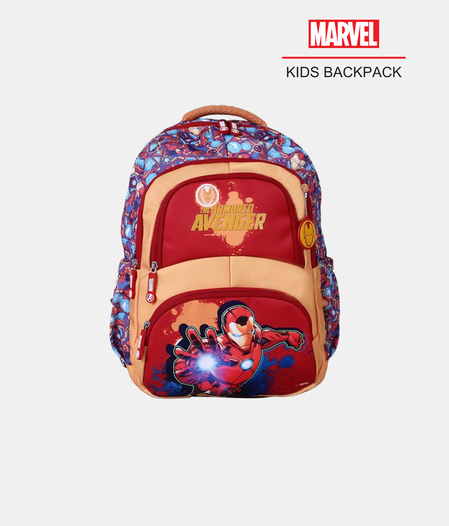 Karston Red and Peach Marvel Avengers Kids Backpack