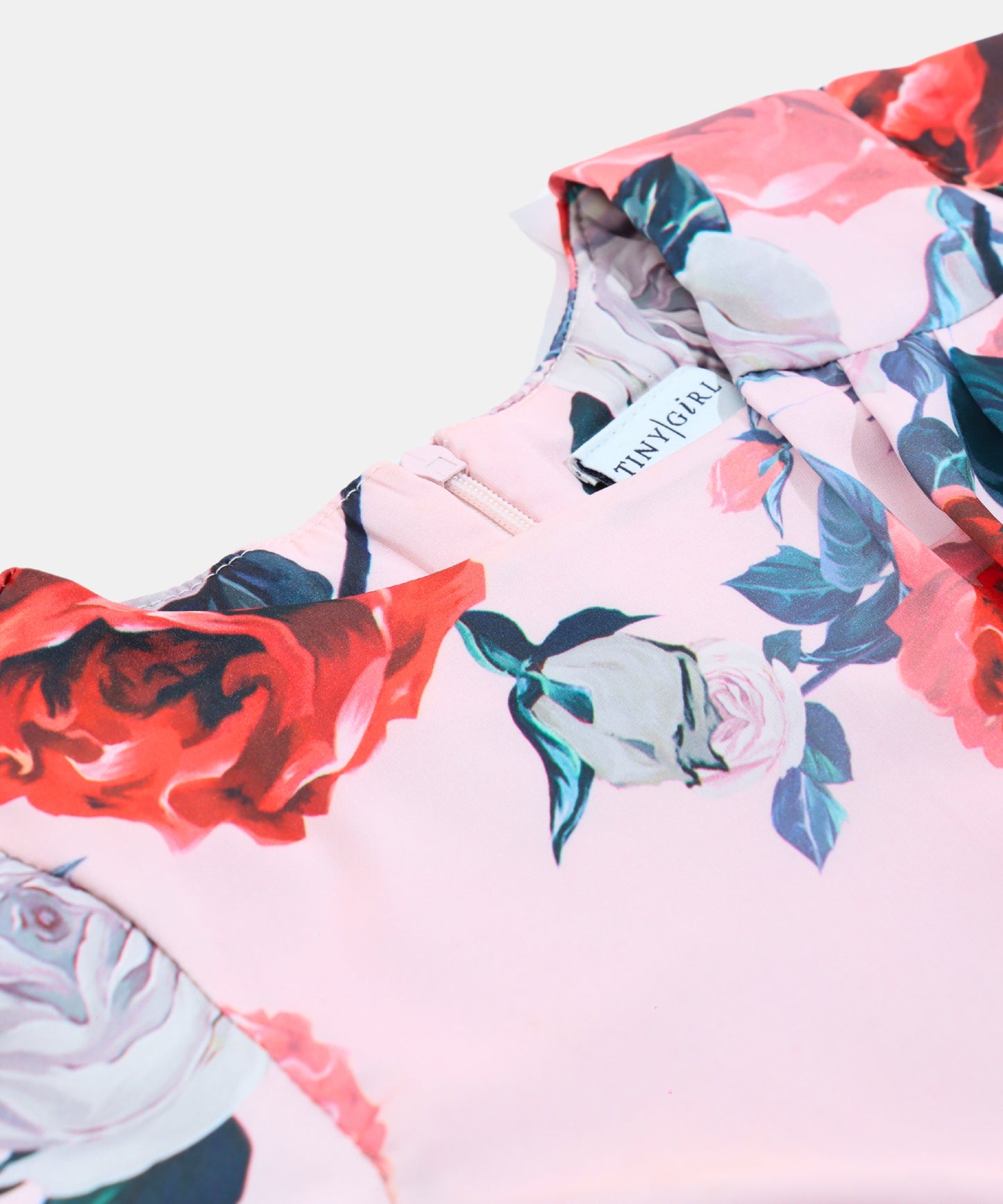 Tiny Girl Pink Floral Girls Frock