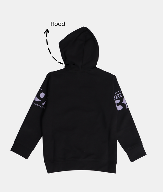 Danaboi Black Graphic Print Boys Hoodie