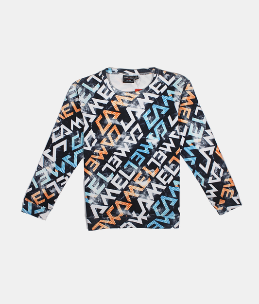 Danaboi Multicolour Graphic Print Boys Co-ord Set