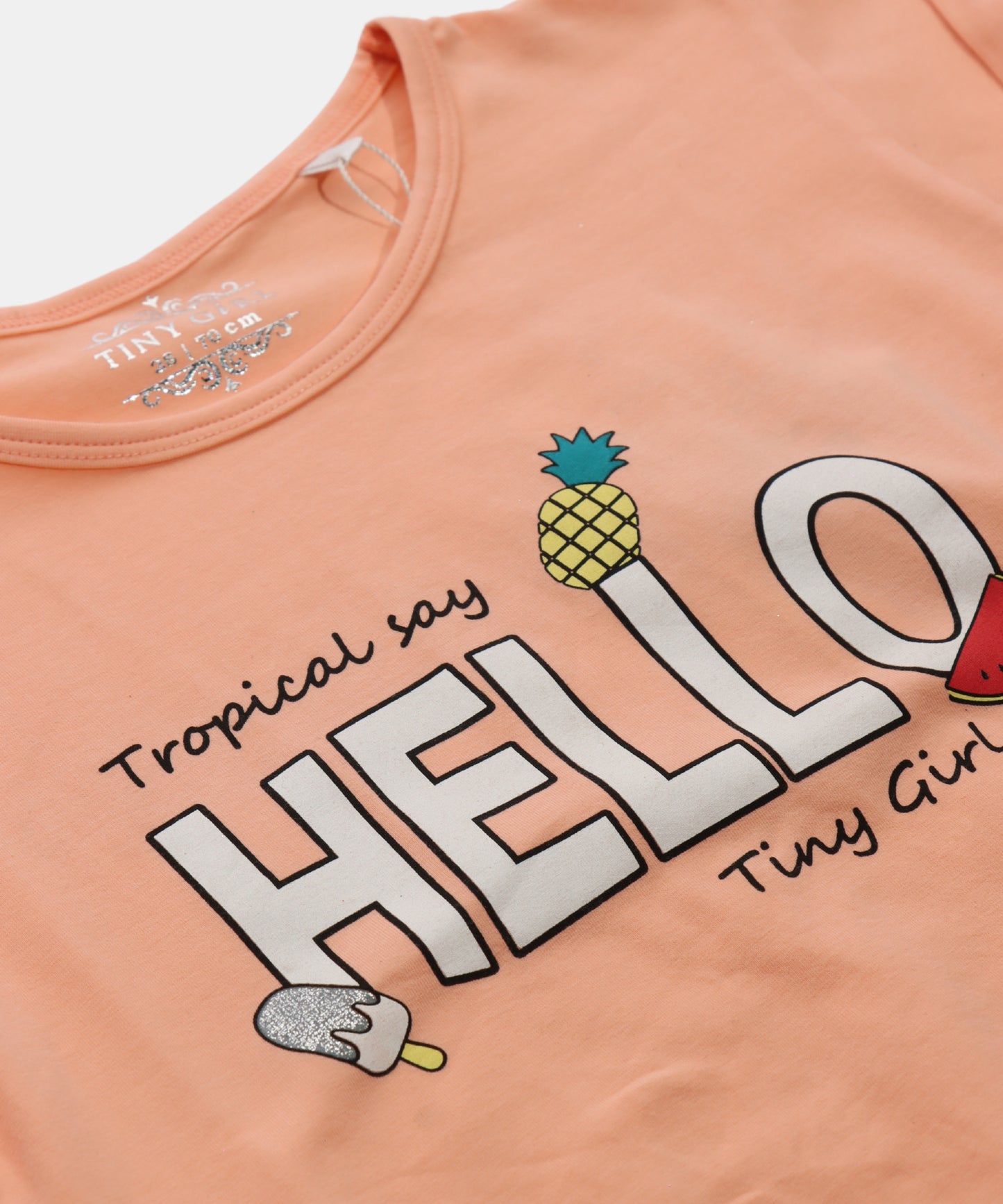 Tiny Girl Bright Tie-Knot Girls Top