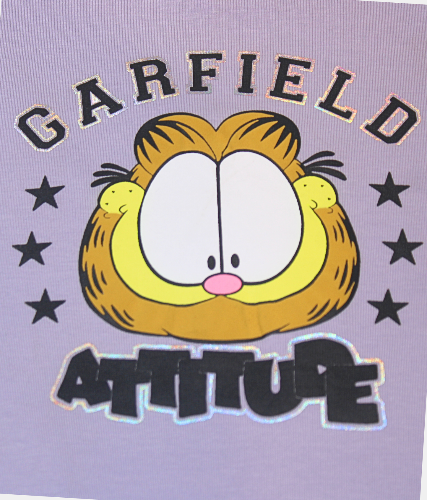 Danaboi Kids Lavender Garfield Graphic T-Shirt