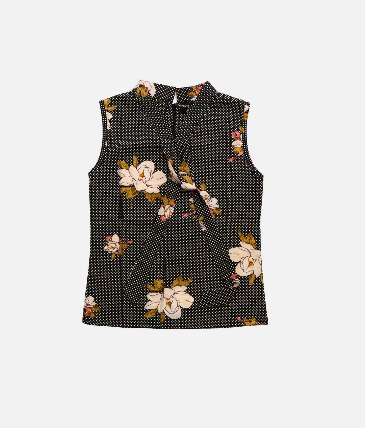 Tiny Girl Blossom Print Sleeveless Girls Top