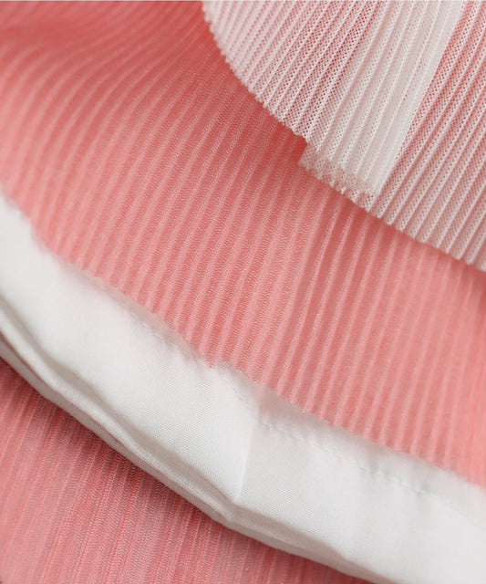 Tiny Girl White & Peach Tutu Skirt