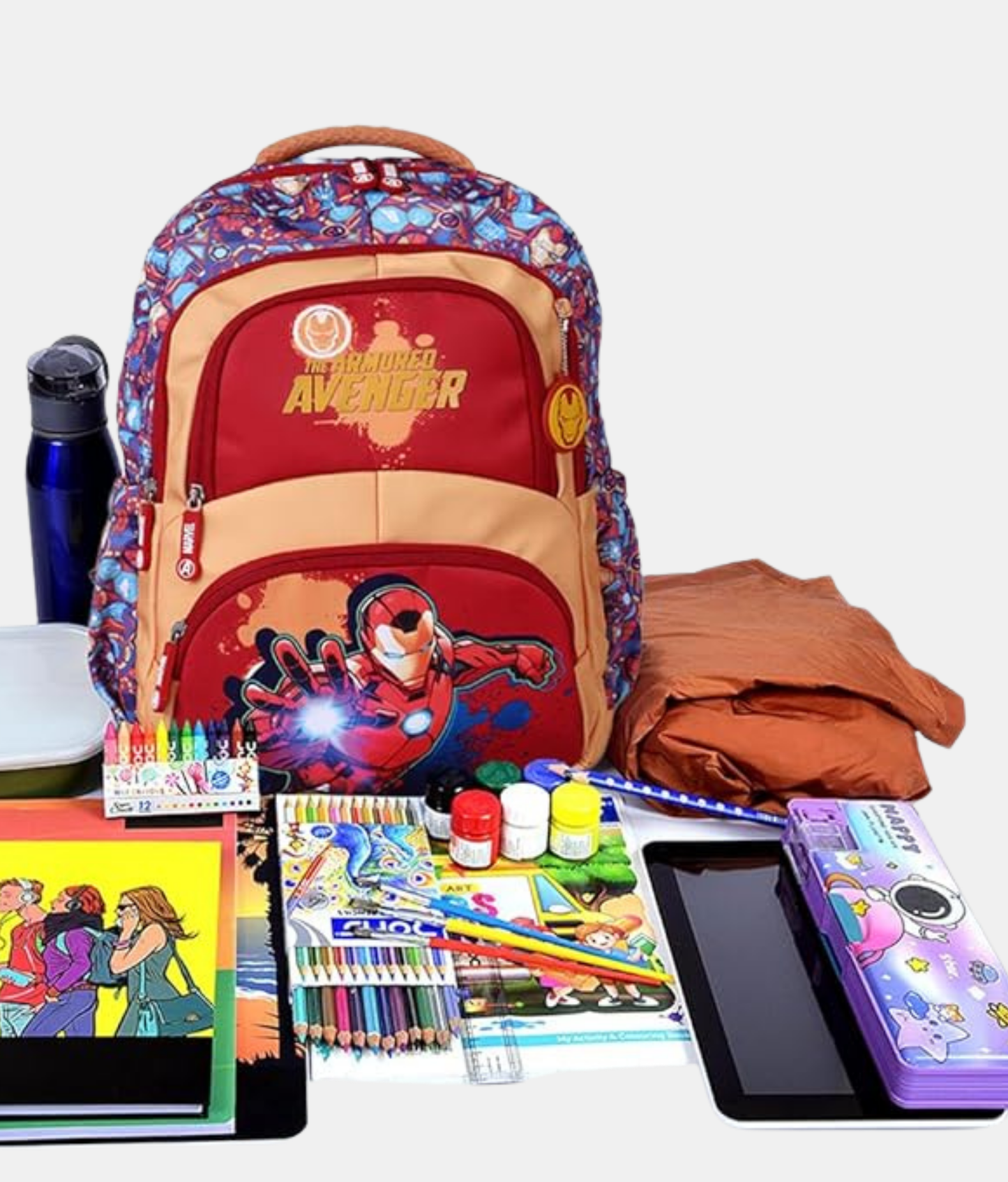 Karston Red and Peach Marvel Avengers Kids Backpack