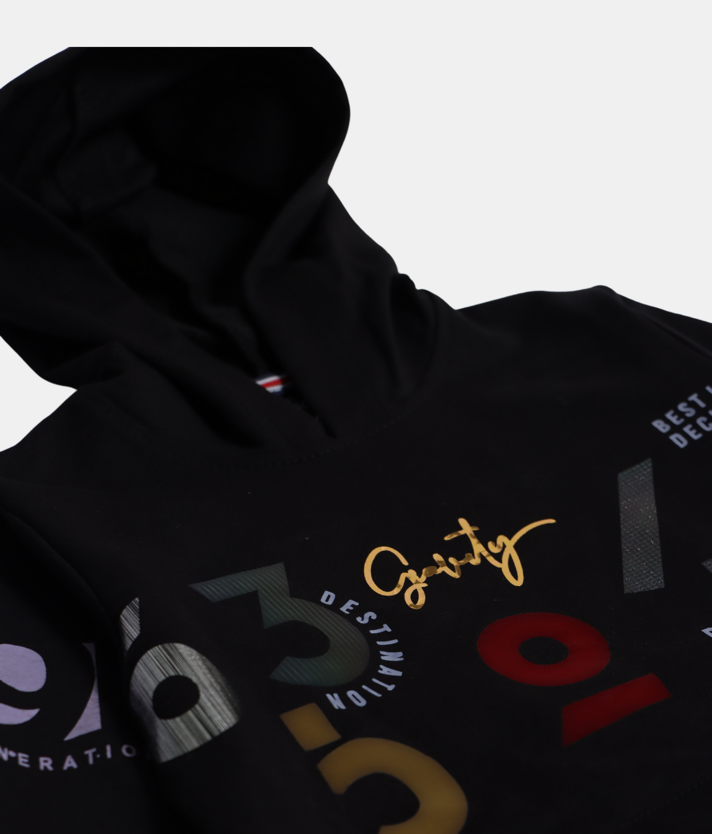 Danaboi Black Graphic Print Boys Hoodie