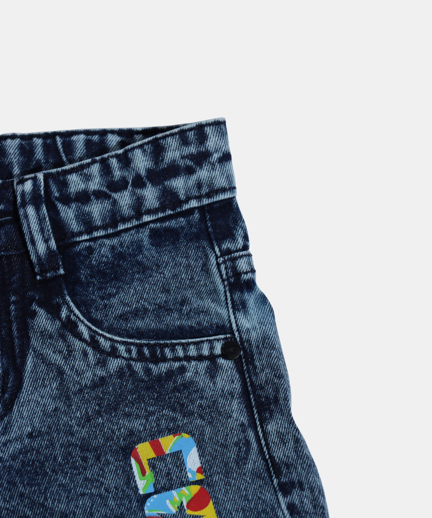 Dapp Dark Blue Graphic Boys Jeans
