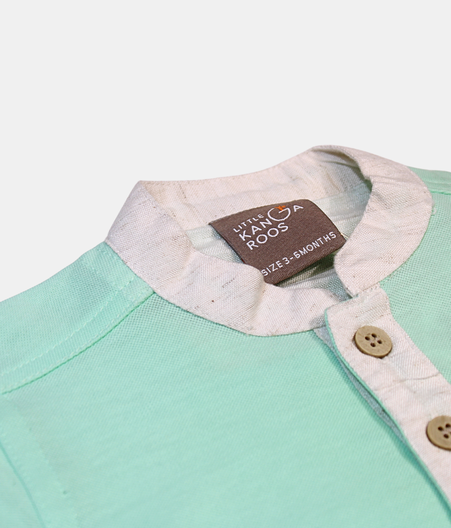 Danaboi Mint Green Smart Casual Boys Half-Sleeve Shirt