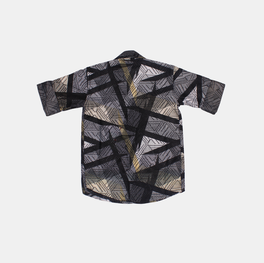 Danaboi Black Geometric Print Boys Shirt