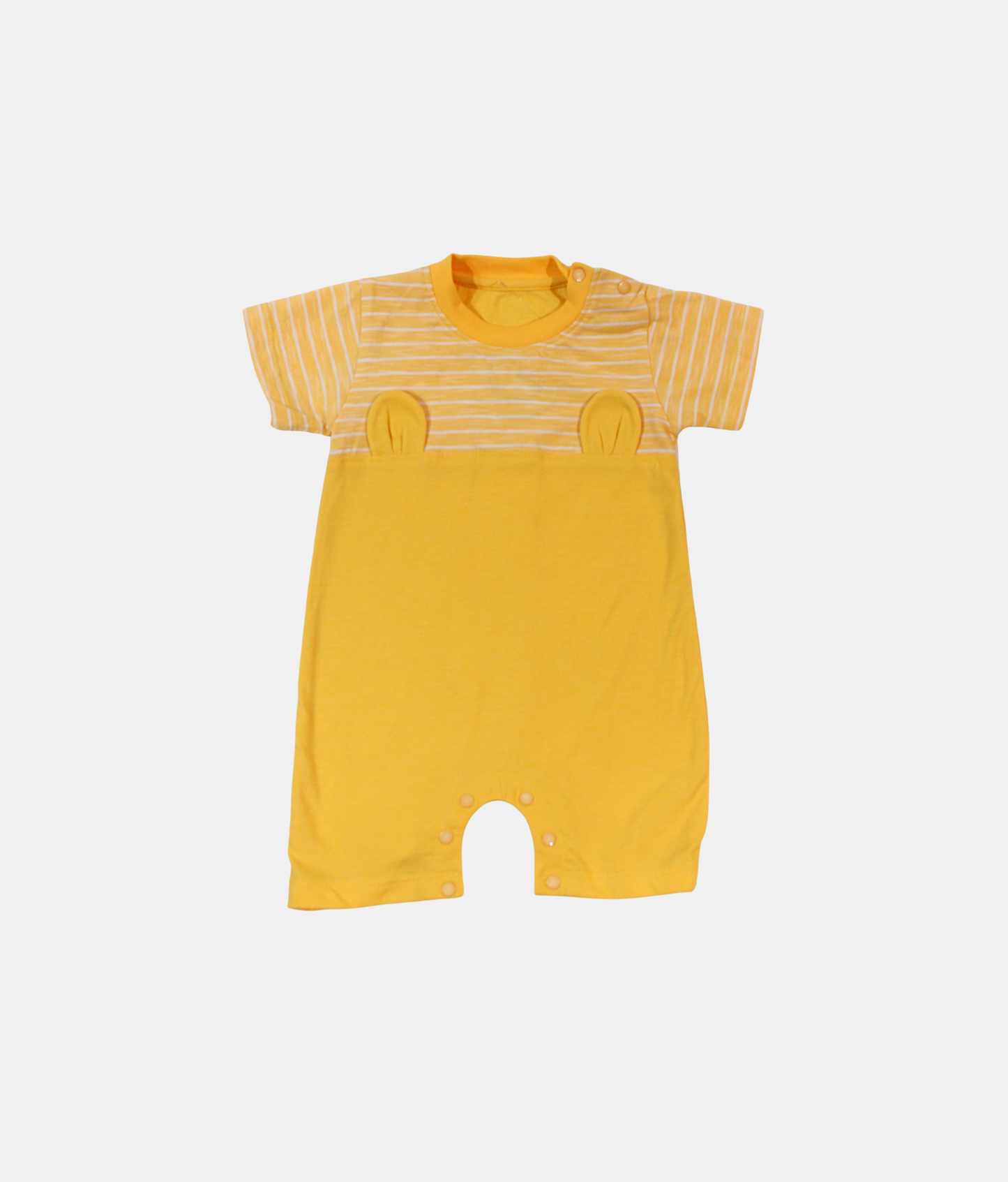 Little Kangaroos Yellow Striped Baby Romper