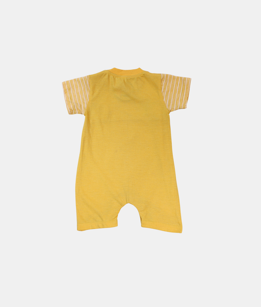 Little Kangaroos Yellow Striped Baby Romper