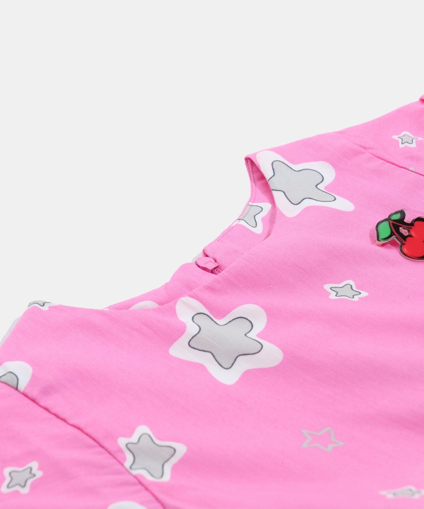 Tiny Girl Pink Star Print Girls Frock
