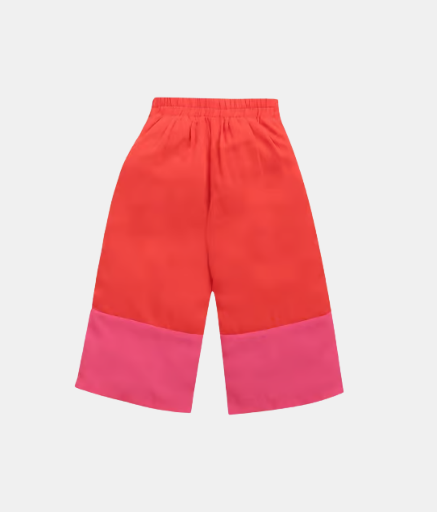 Tiny Girl Barbie Multicolor Striped Girls Top & Red-Pink Pant Set