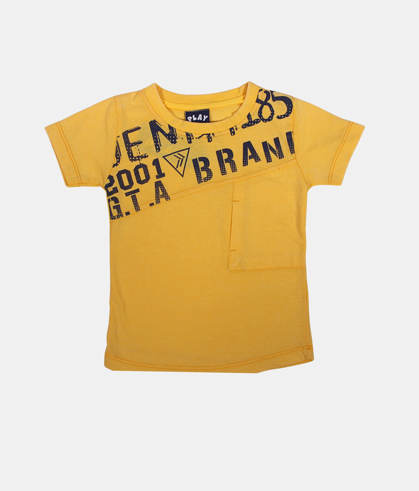 Little Kangaroos Yellow Graphic Boys T-Shirt