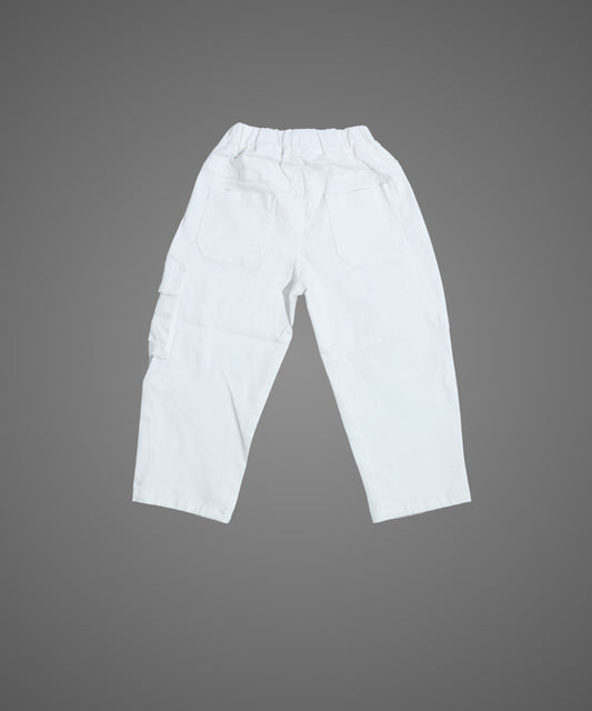Dapp White Graphic Print Boys Pants