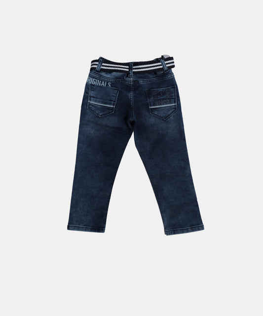 Rags Navy Blue Sporty Boys Jeans