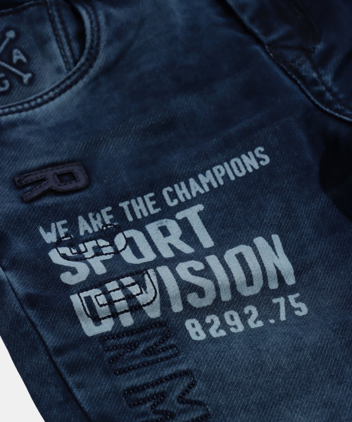 Rags Navy Blue Sporty Boys Jeans