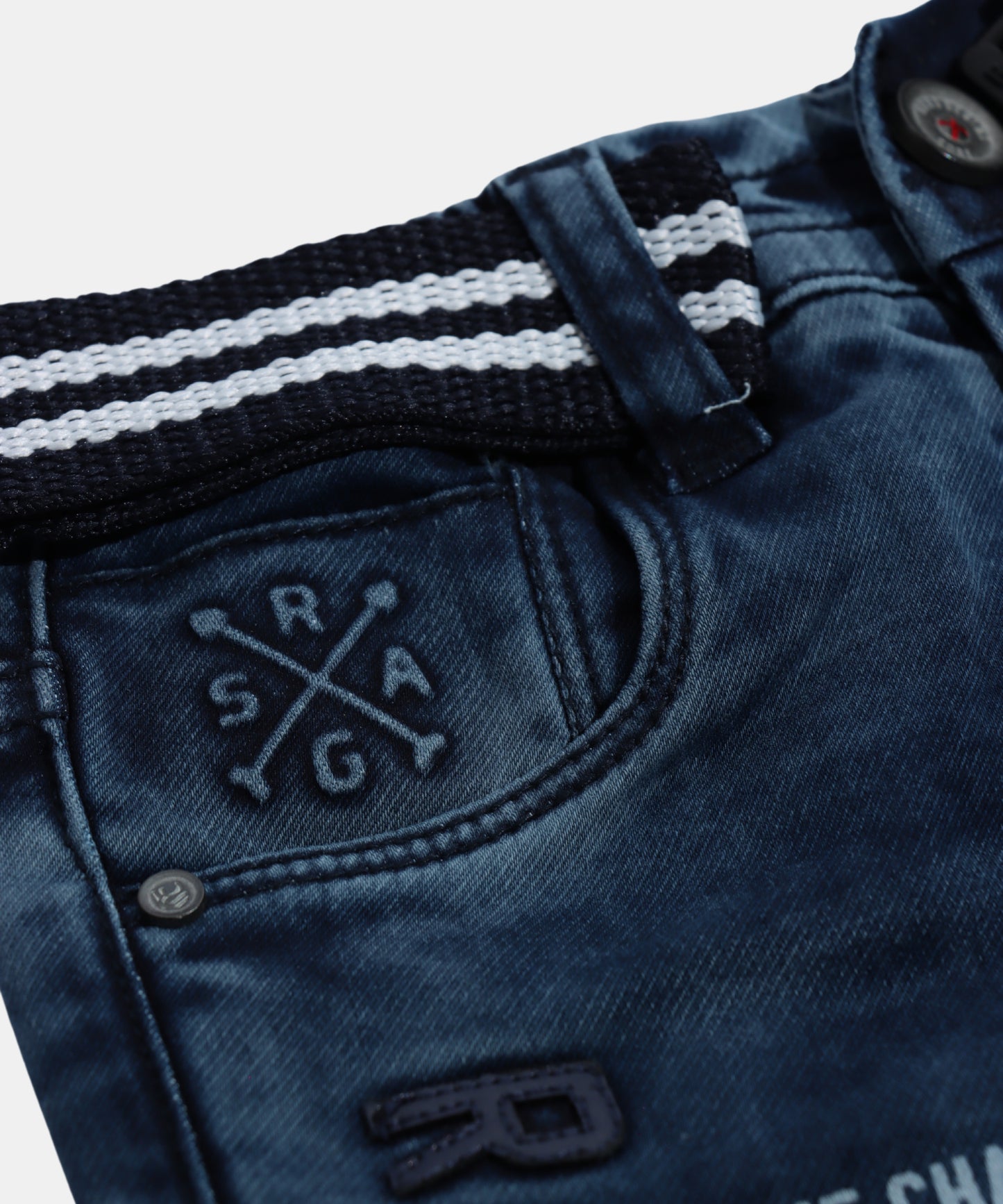 Rags Navy Blue Sporty Boys Jeans