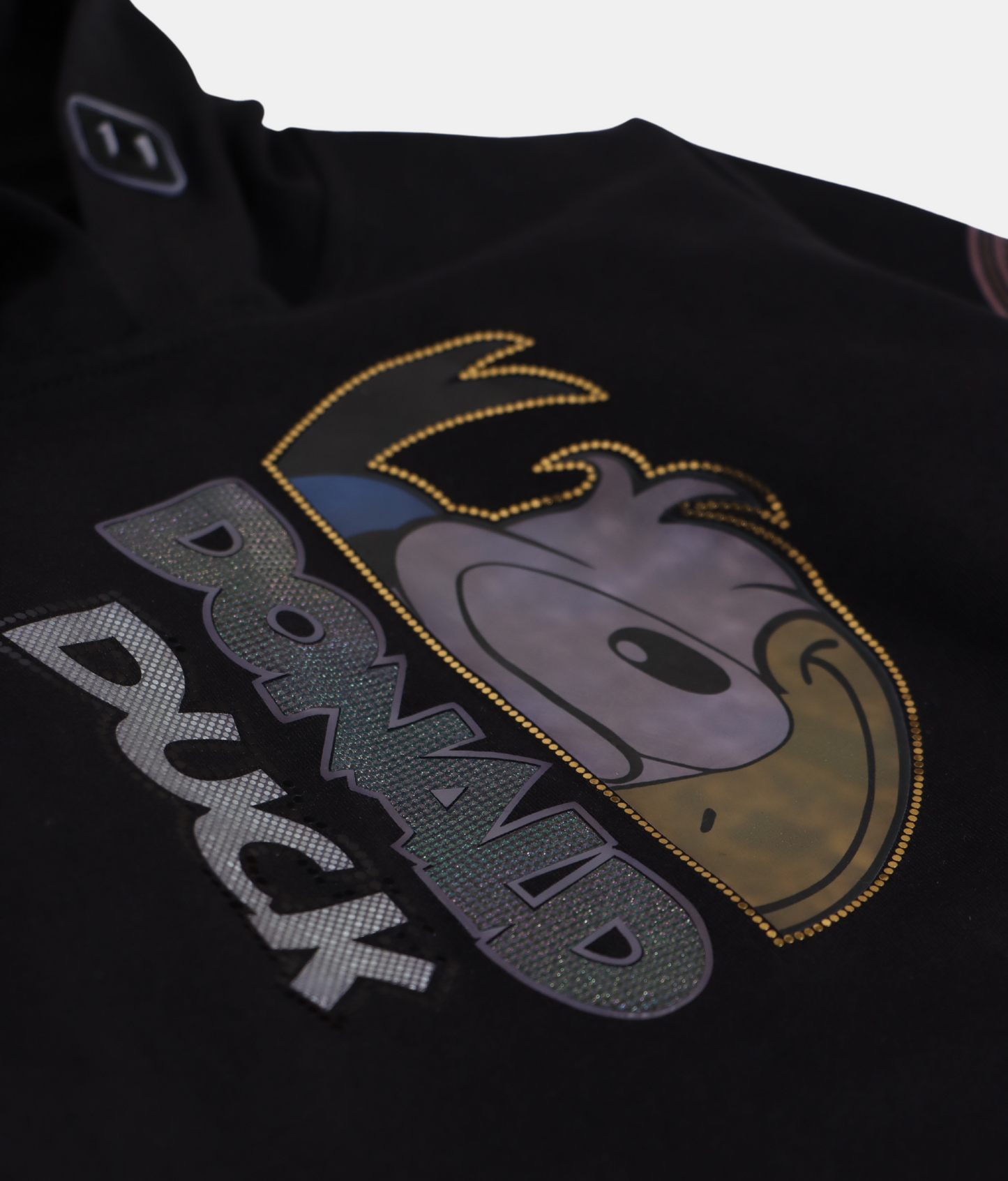 Danaboi Black Donald Duck Print Boys Hoodie