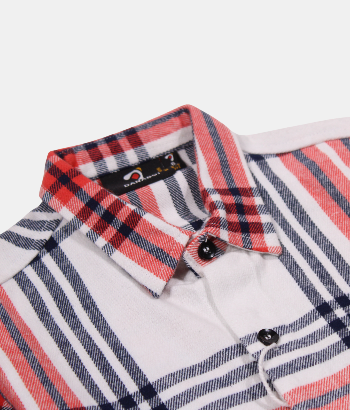 Danaboi Red & Navy Checks Boys Shirt
