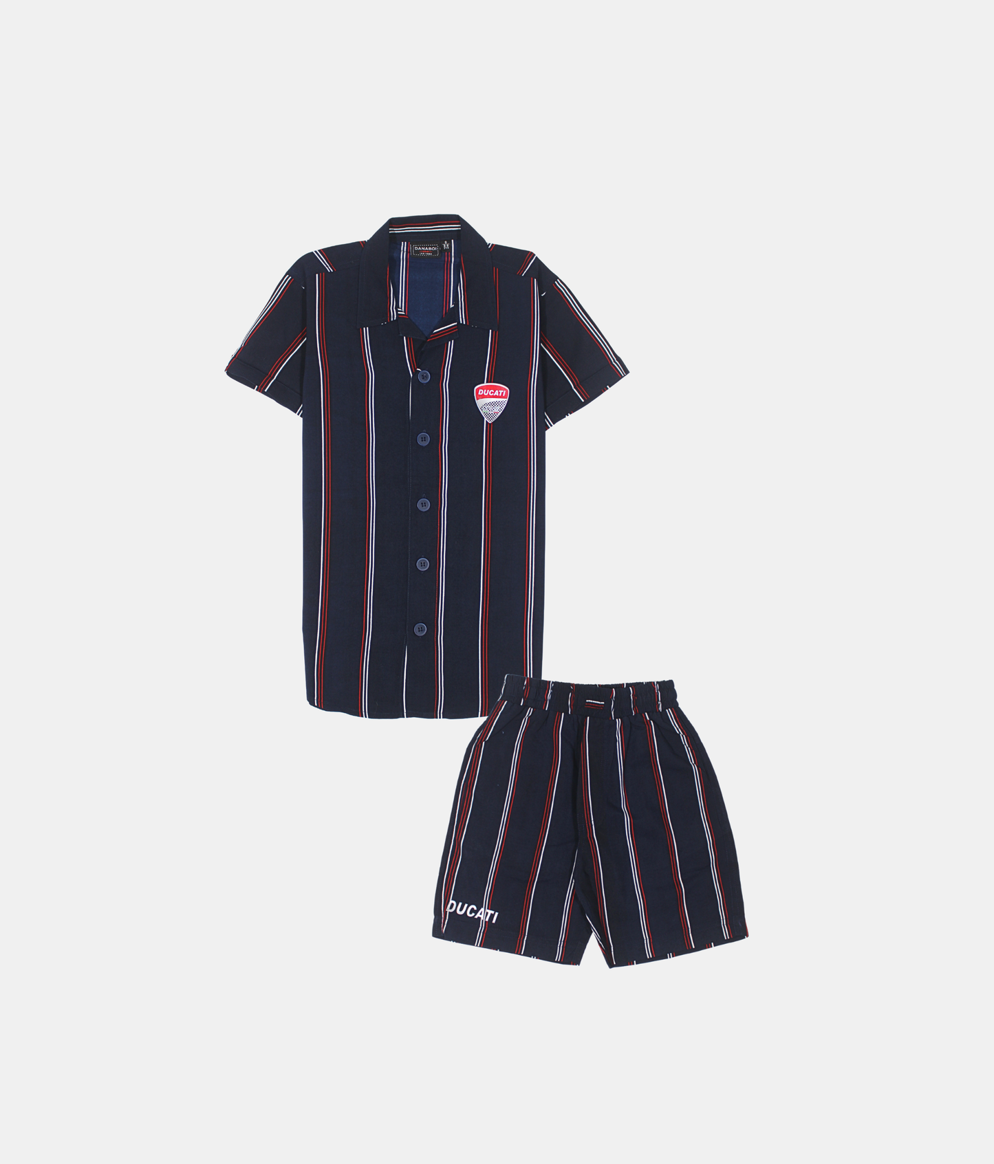 Danaboi Navy Striped Boys Co-ord Set