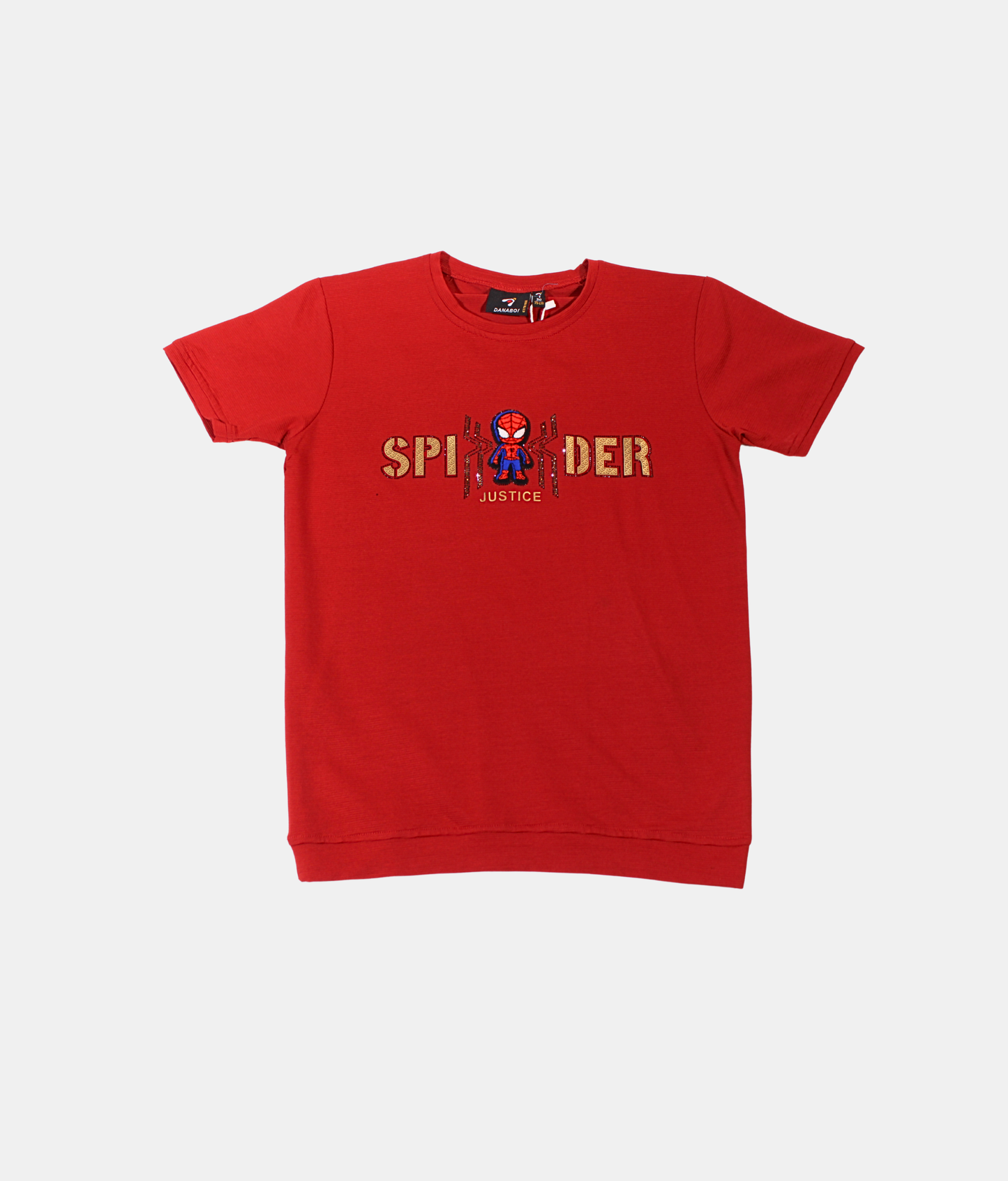 Danaboi Red Boys Spider Print T-Shirt
