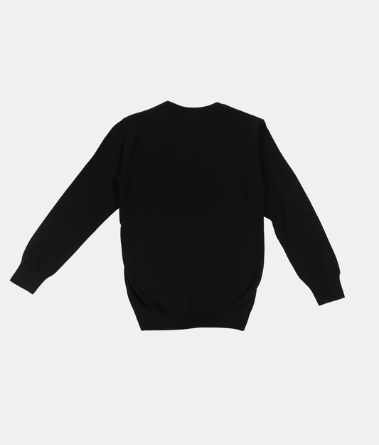 Danaboi Black Boys Graphic Knit Sweater