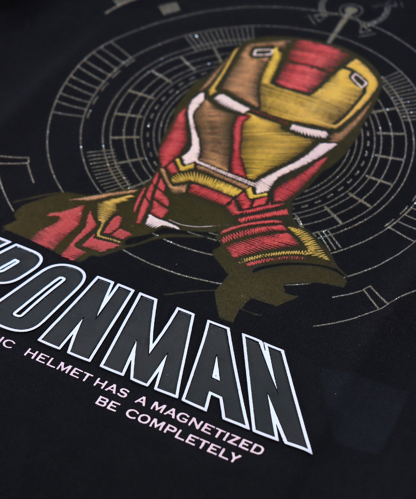 Danaboi Black Boys Iron Man Hero T-Shirt