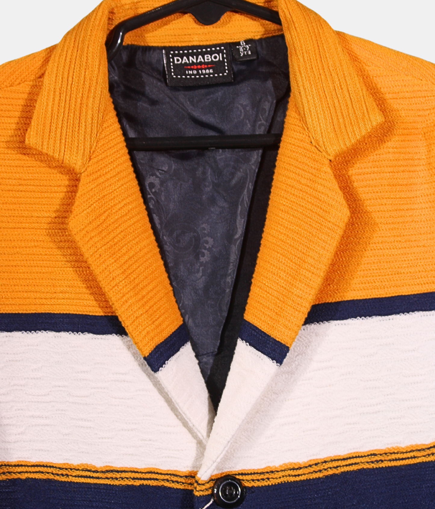Danaboi Yellow & Navy Blue Boys Blazer
