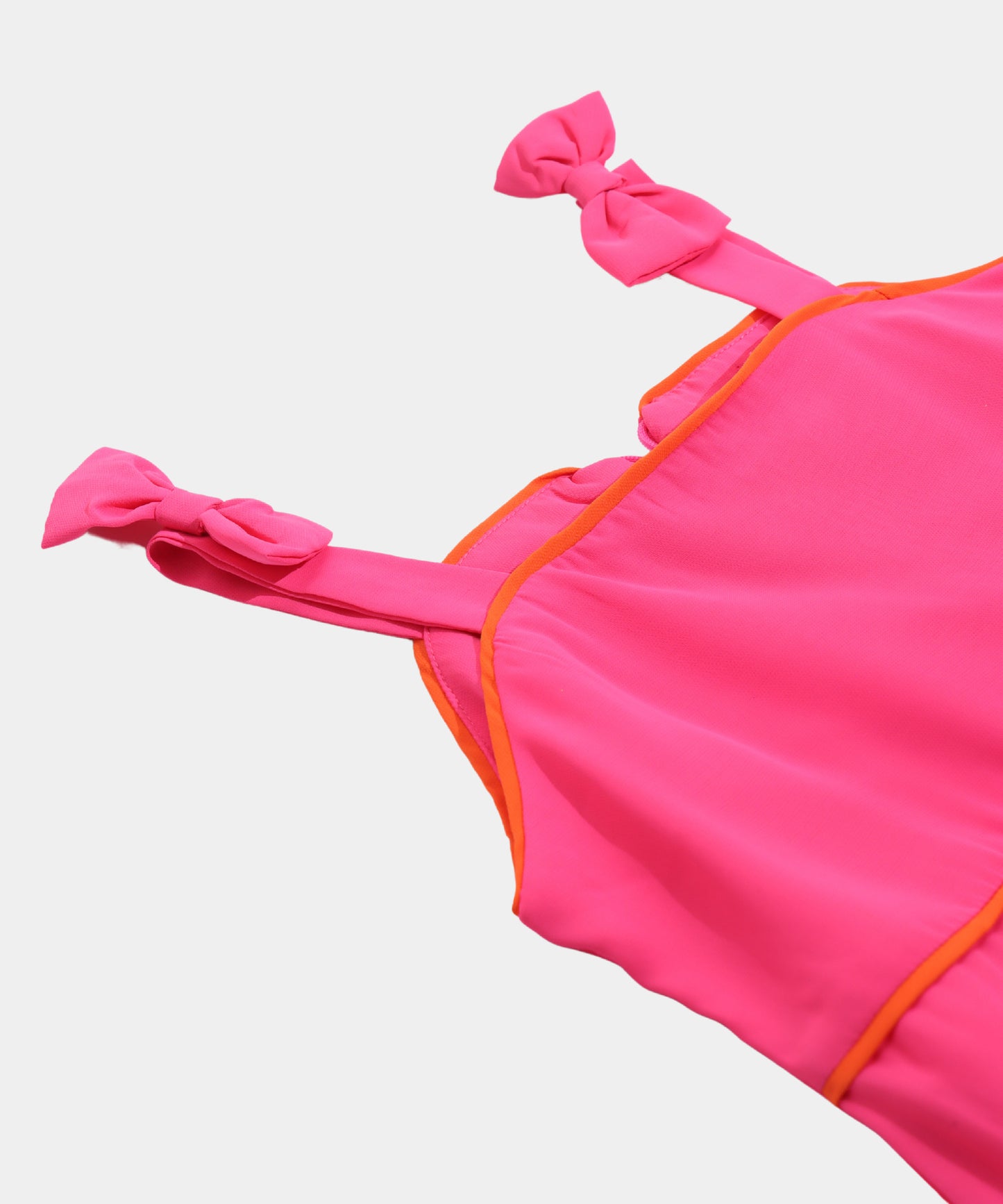 Tiny Girl Pink and Orange Girls Frock