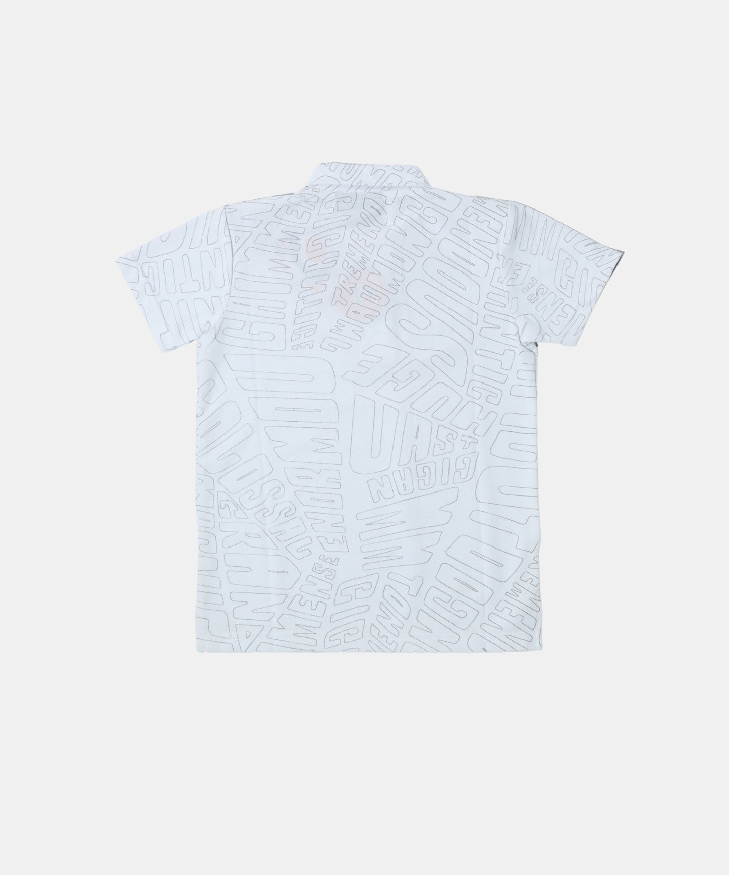 Danaboi White Boys Typographic Polo T-Shirt
