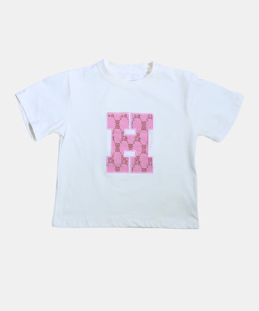 Dapp Kids White & Pink Girls Co-ord Set