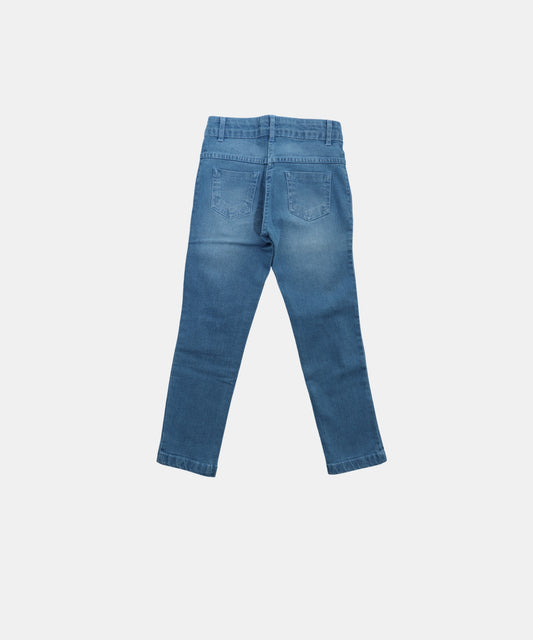 Tiny Girl Hello Star Light Blue Distressed Girls Jeans