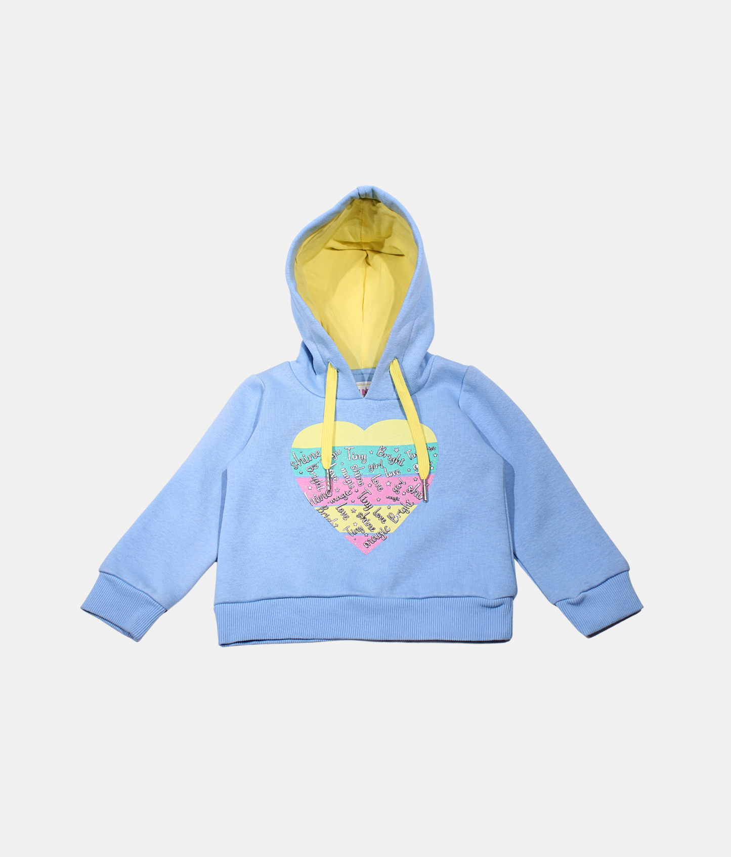 Tiny Girl Sky Blue Girls Hoodie Full Sleeve