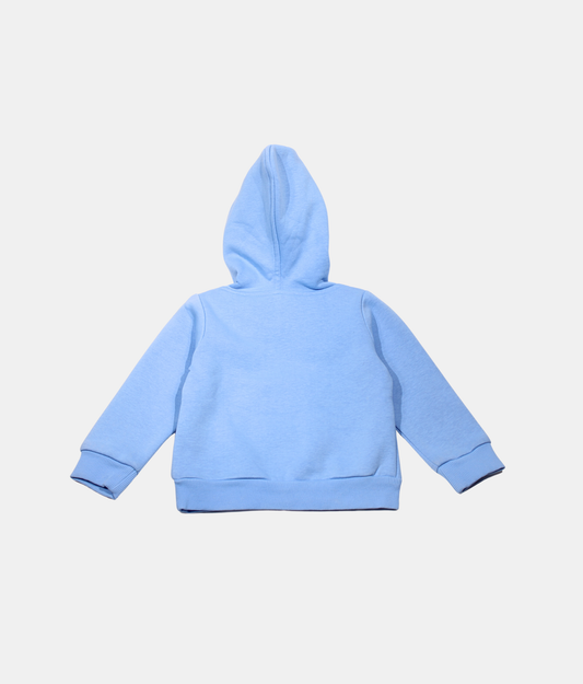 Tiny Girl Sky Blue Girls Hoodie Full Sleeve