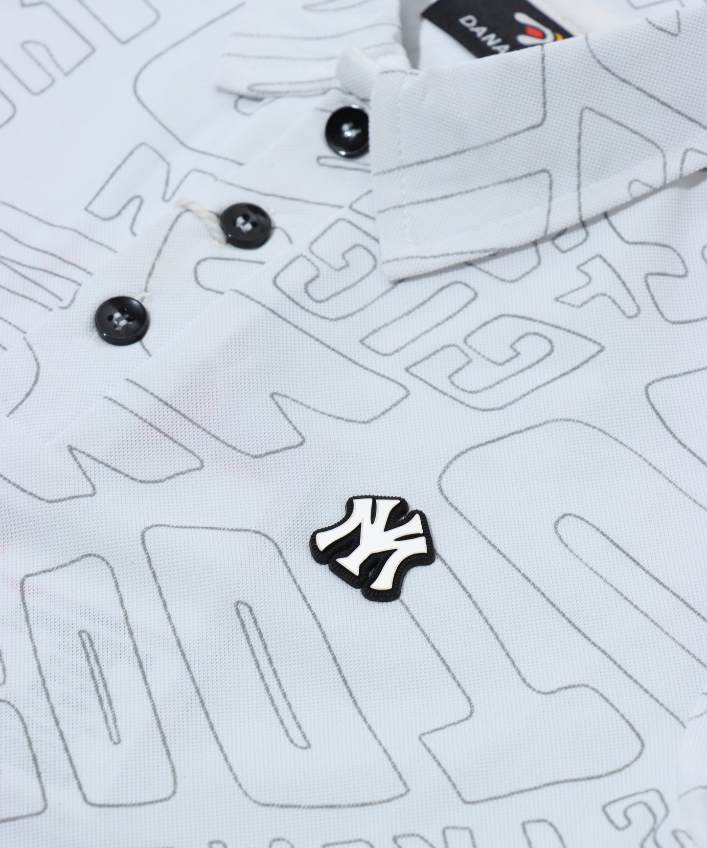 Danaboi White Boys Typographic Polo T-Shirt