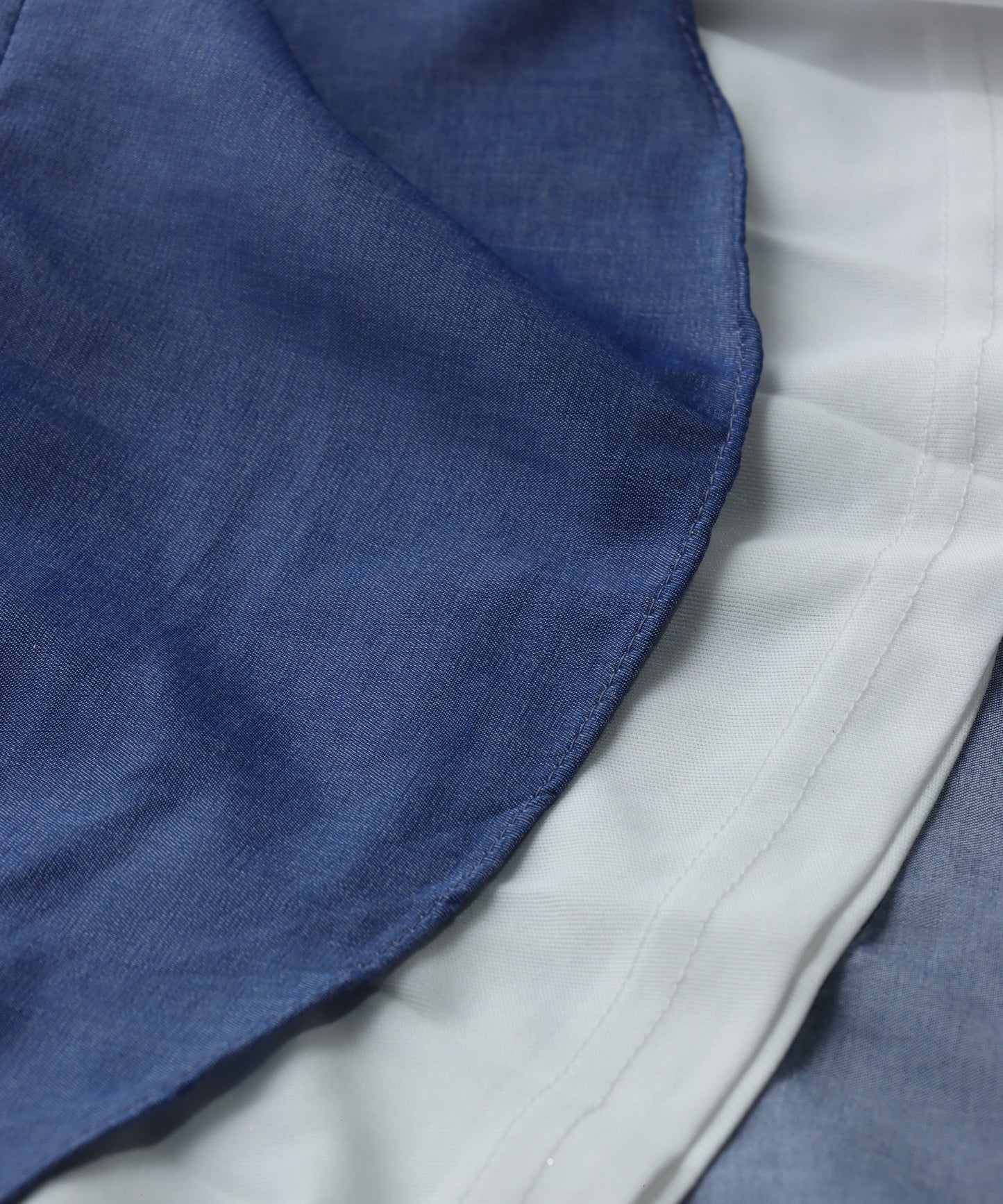 Tiny Girl Blue & White Collared Girls Dress