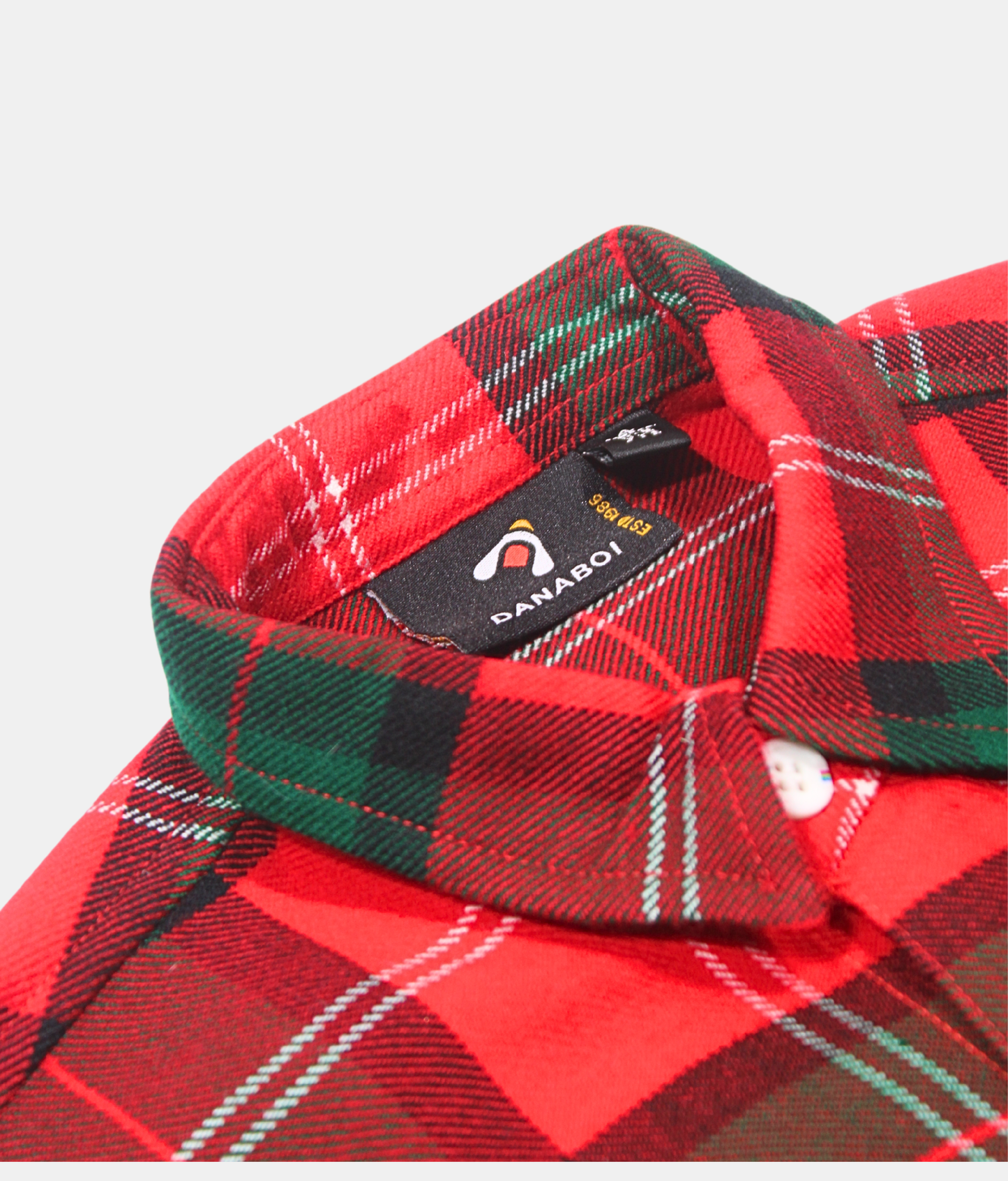 Danaboi Red and Green Checked Boys Shirt