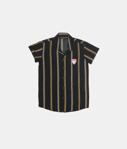 Danaboi Black Striped Boys Co-ord Set