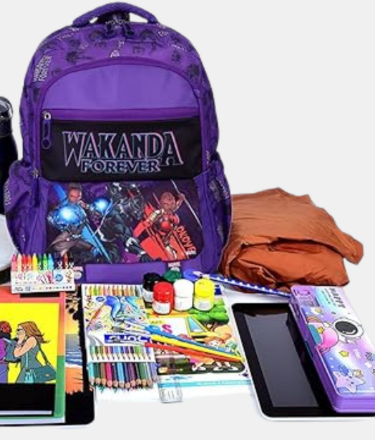 Karston Purple Wakanda Forever Kids Backpack