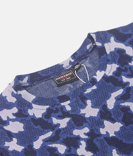 Danaboi Navy Blue Camo Print Boys Co-ord Set