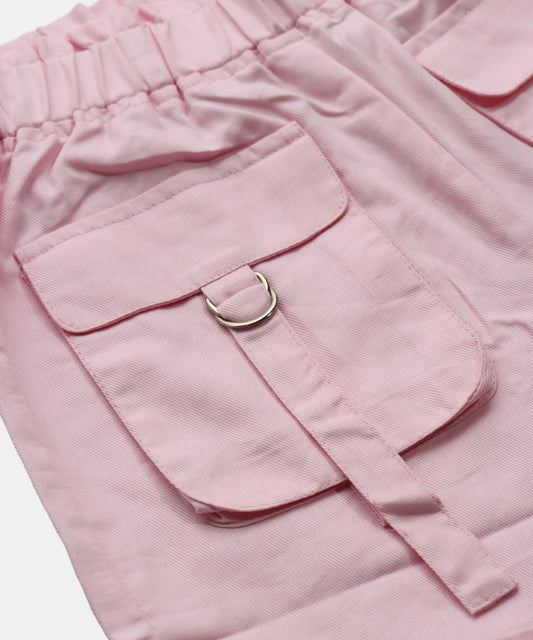 Tiny Girl Pink Girls Utility Shorts