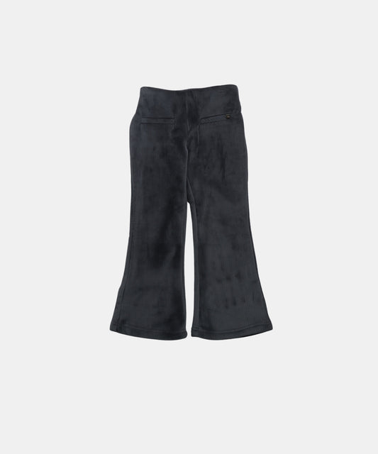 Tiny Girl Charcoal Grey Ribbed Flare Leggings