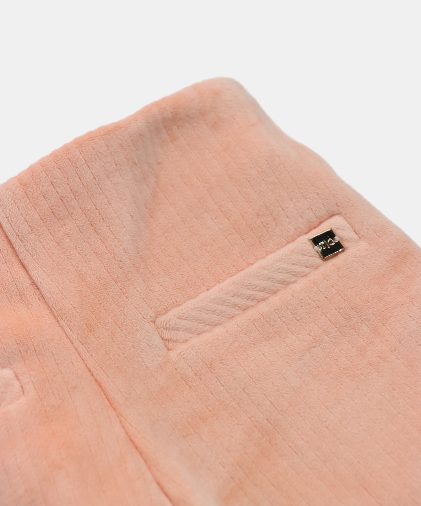 Tiny Girl Peach Ribbed Flare Pants