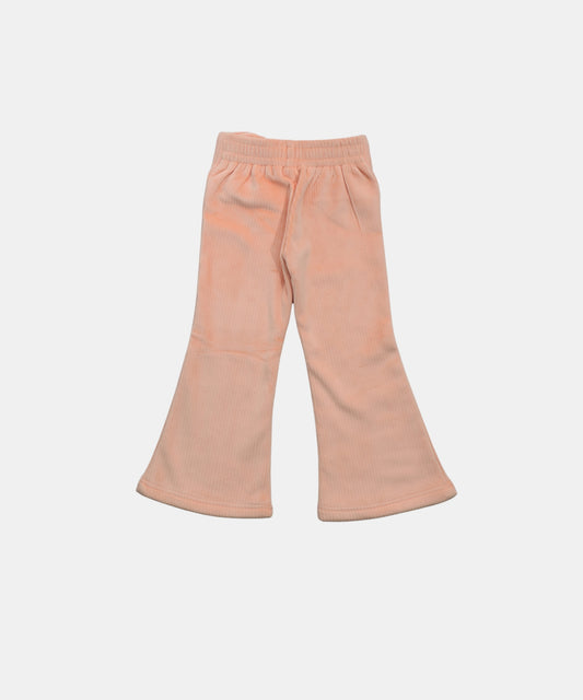 Tiny Girl Peach Ribbed Flare Pants