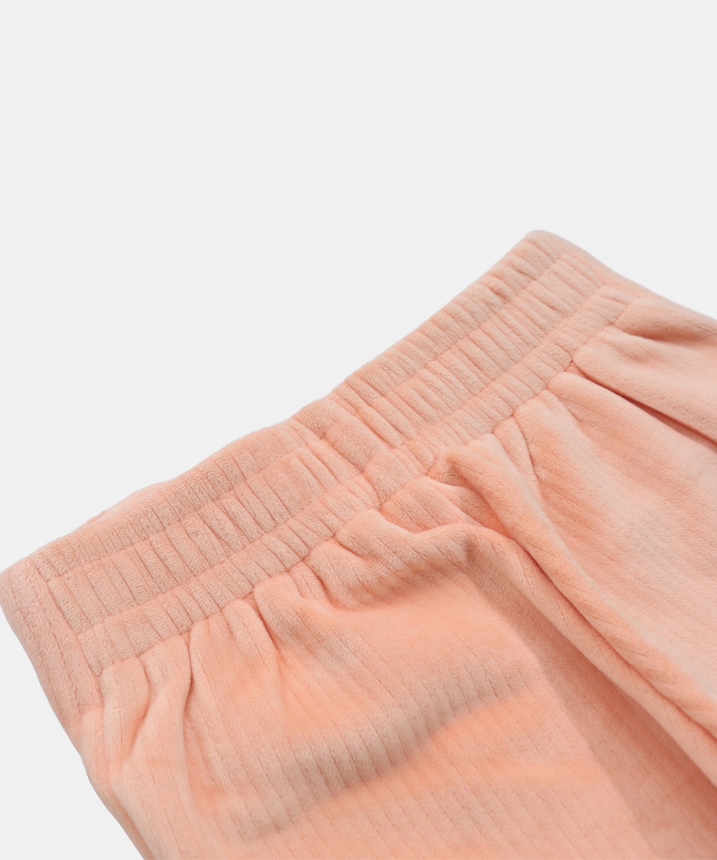 Tiny Girl Peach Ribbed Flare Pants