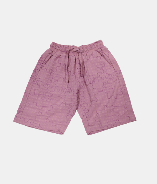 OKS Pink Boys Shirt and Shorts Set